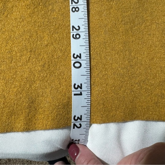 Aritzia Babaton LANCE Cardigan Wool Linen Blend Mustard Yellow Size Small - Picture 9 of 13